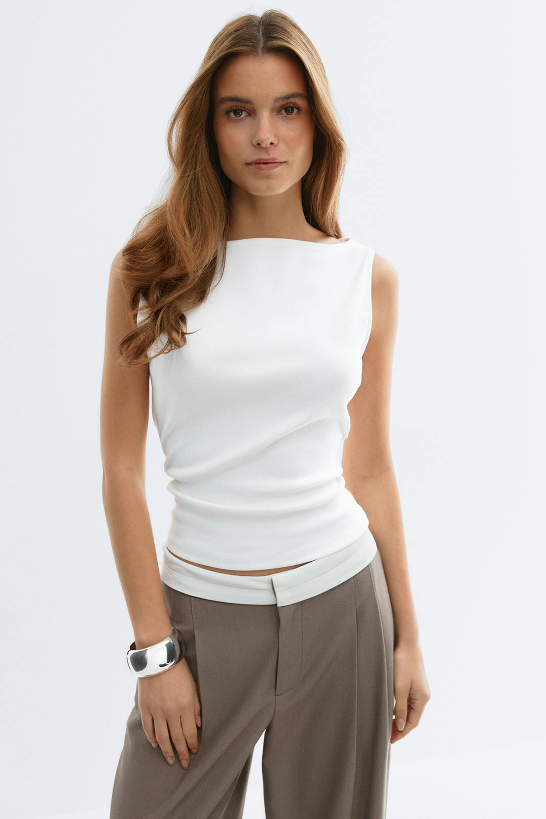 Boatneck toppur
