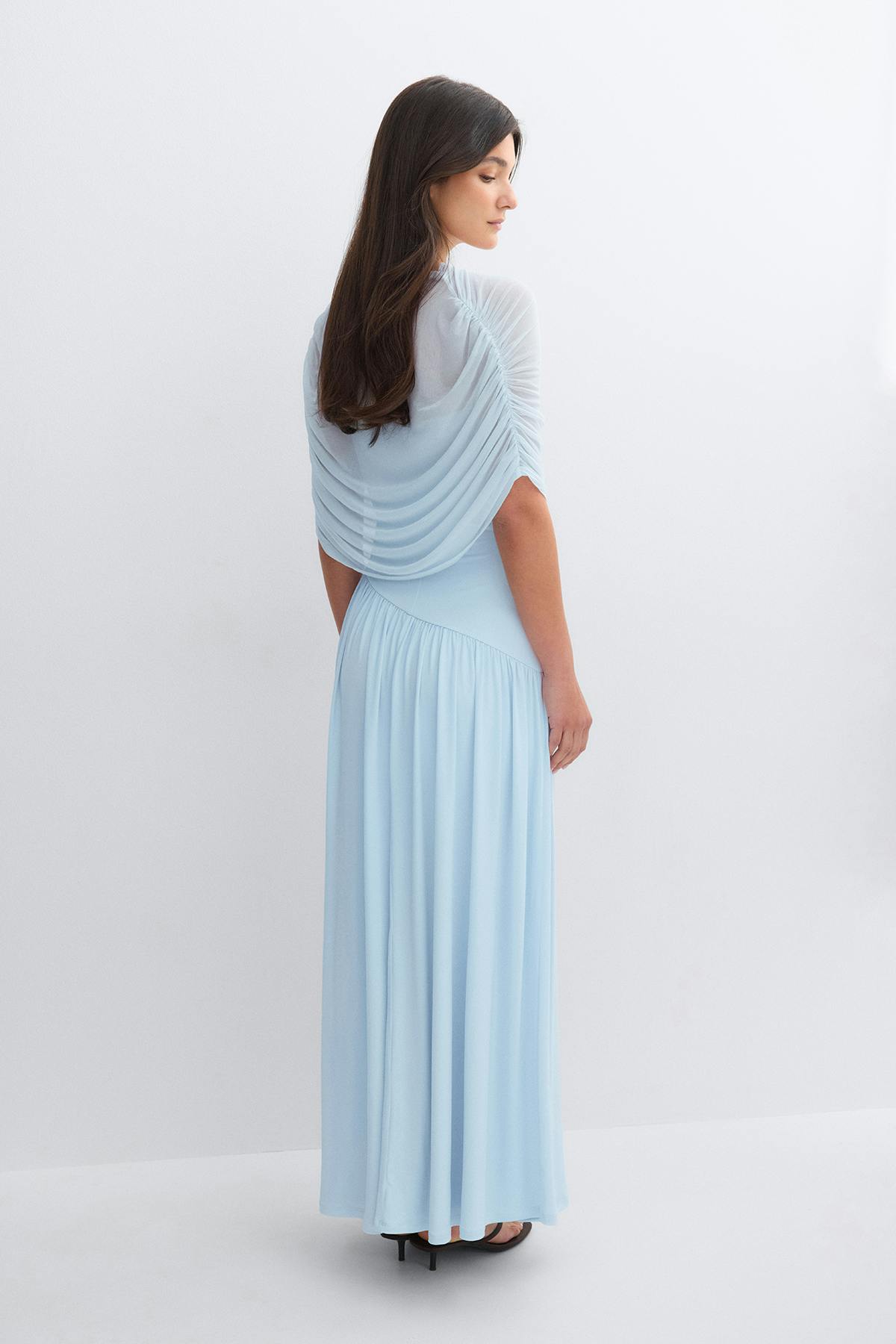 Cape maxi kjóll