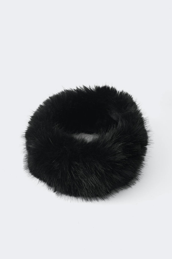 Faux fur eyrnaband