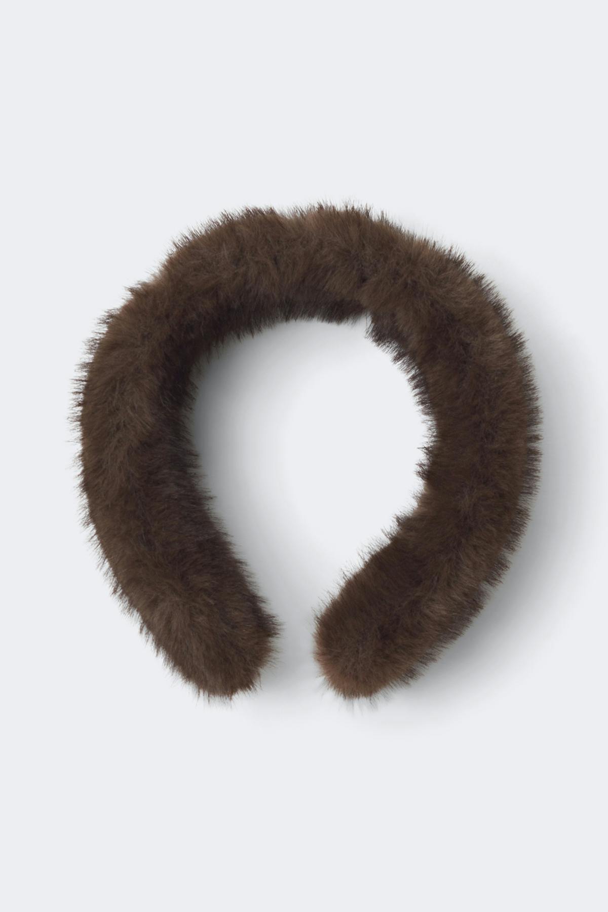 Faux fur eyrnaband