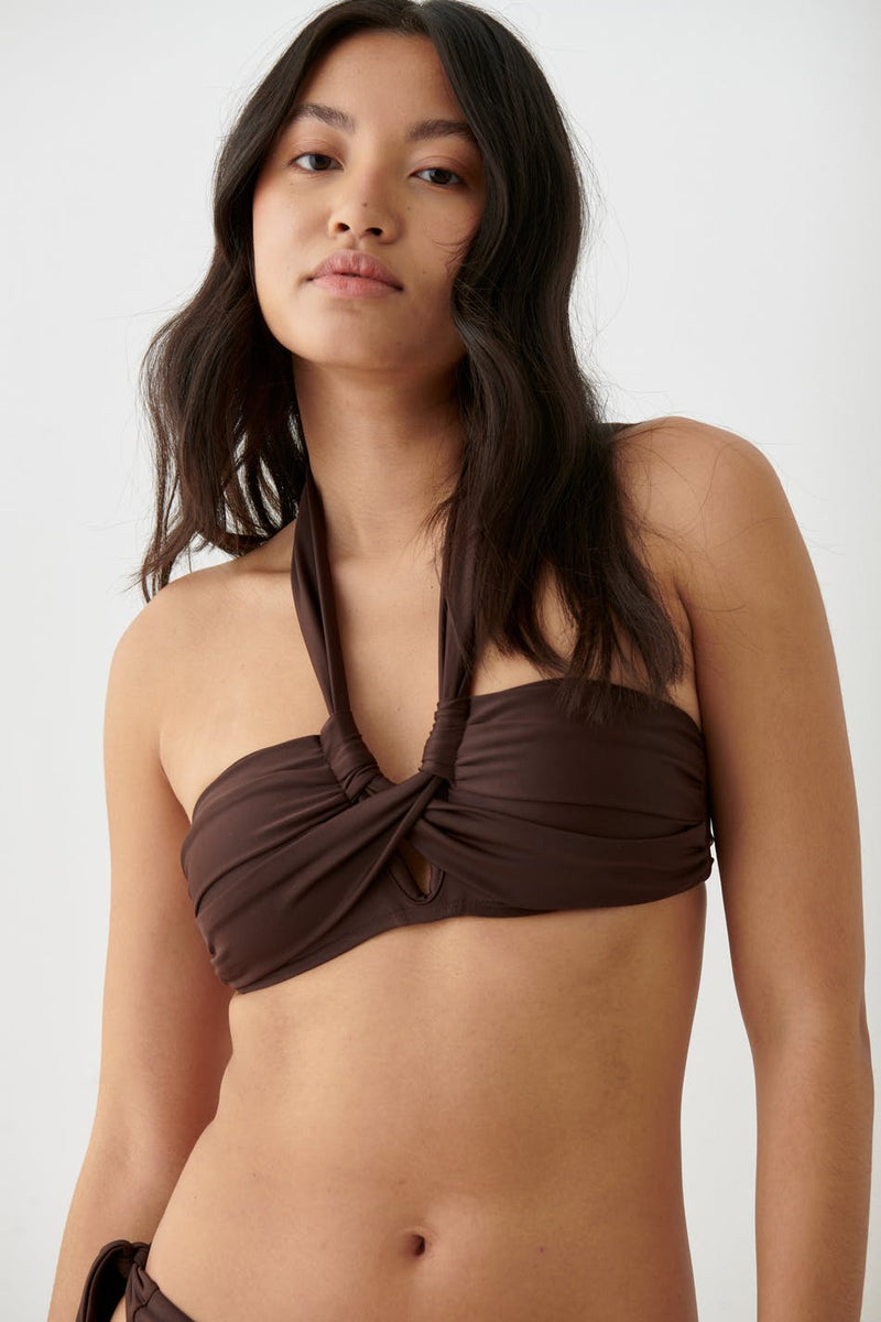 Halterneck bikini toppur